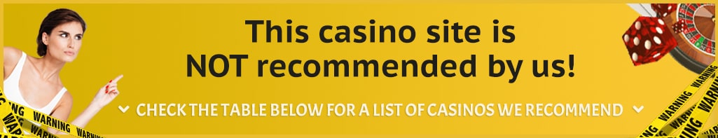 Not verified casino site